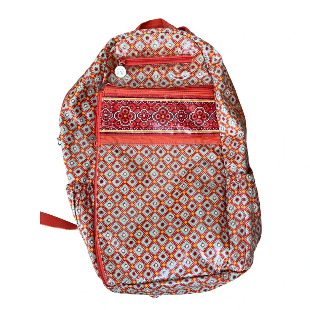 Vera Bradley Lylas Paprika Frill Backpack‎